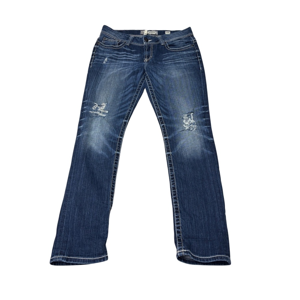 BKE‎ Payton Skinny Jeans Mens Distressed Medium Wash Denim 32x28.5